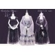 Everlasting Flower Night Rain Dripping From Vines 2.0 Kimono Jacket Blouse Corset Top and Skirt(Pre-Order/2 Colours/Full Payment Without Shipping)